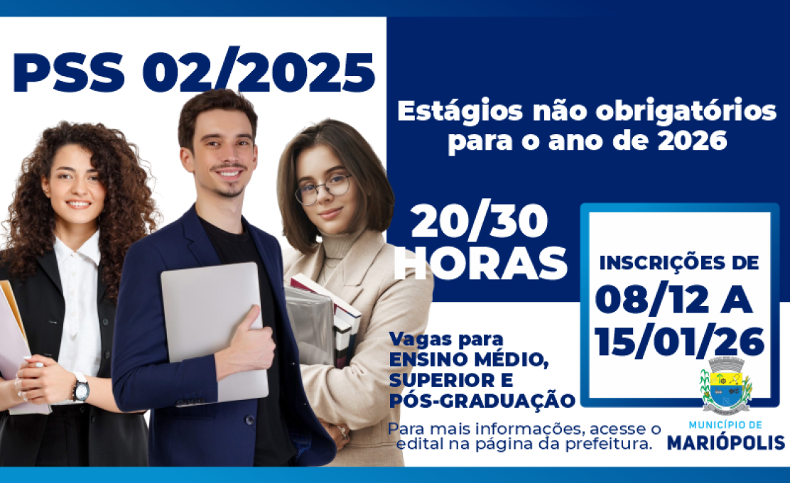 EDITAL N°02/2025 - PSS ESTAGIÁRIOS
