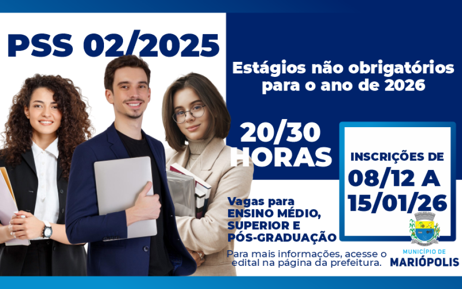 EDITAL N°02/2025 - PSS ESTAGIÁRIOS