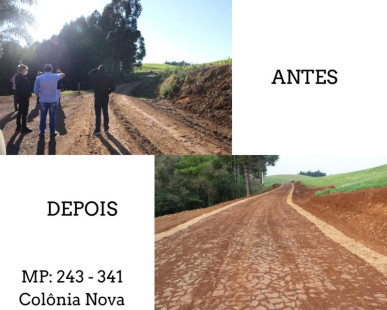 Obras de Infraestrutura Rural trazem desenvolvimento ao interior de Mariópolis.