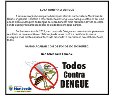 Luta contra Dengue!