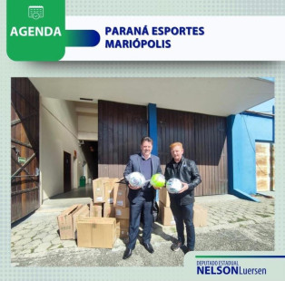 Esporte Mariopolitano sendo brindado com Kit Multimodalidade através do Governo do Estado do Paraná.